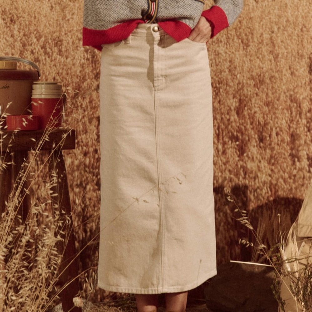 BRAND NEW WITH TAGS THE GREAT COLUMN SKIRT MAXI SIZE 26 RETAILS $375